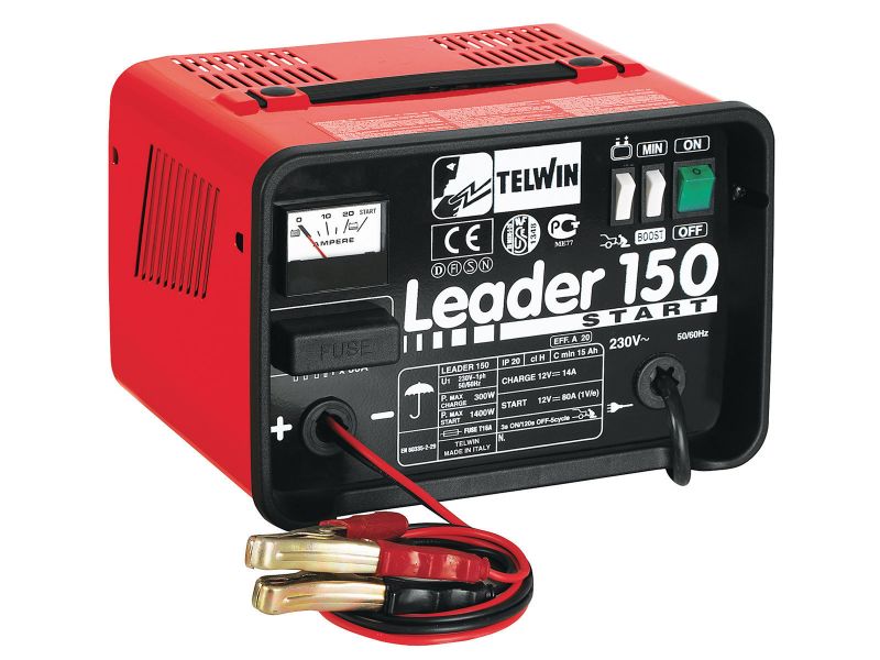 Bilde av Lader med hjelpestarter Leader 150 12V 20/140A