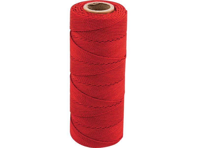Bilde av Murerloddsnor polyester rød 1,5mm 120m
