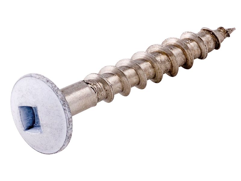 Bilde av Rennekrokskrue rustfritt hvitt hode 4,8x35mm