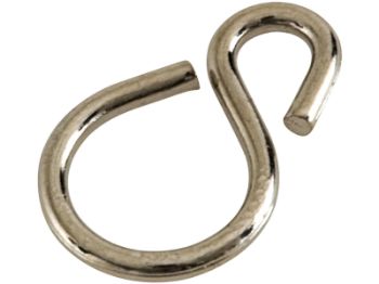 Bilde av S-krok forniklet Ø 2,5 x 26mm 4 stk,