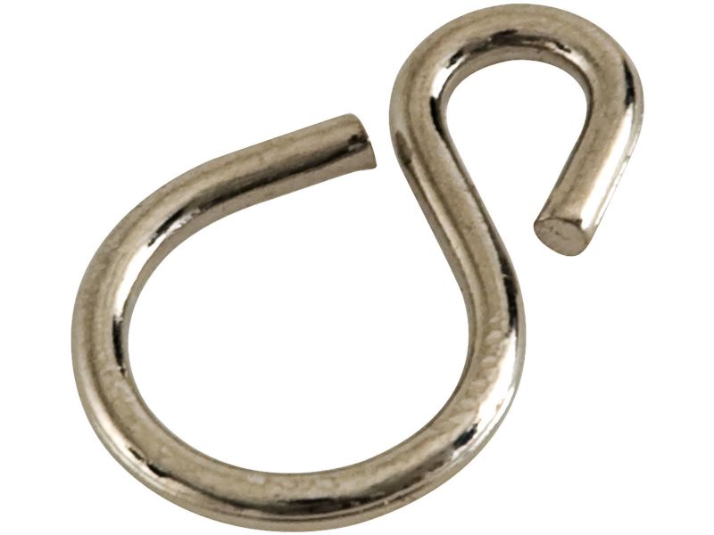 Bilde av S-krok forniklet Ø 2,5 x 26mm 4 stk,