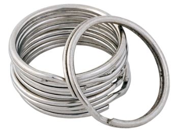 Bilde av Nøkkelring forniklet Ø25mm 6 stk,