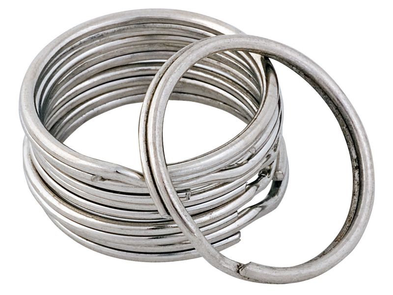 Bilde av Nøkkelring forniklet Ø25mm 6 stk,