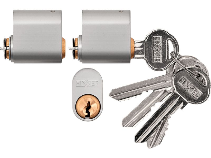 Bilde av Sylinder 75537 krom matt likelåsende 2 stk,