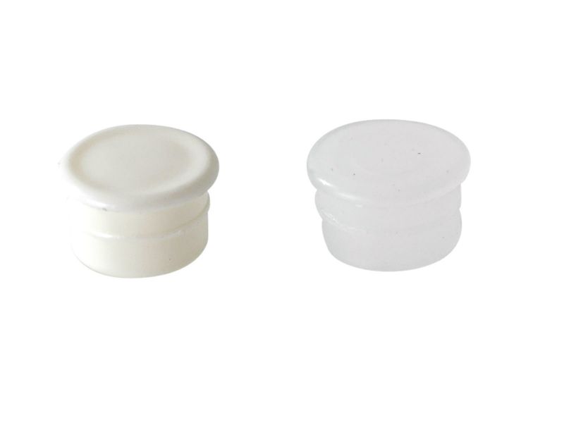 Bilde av Dekkpropp plast/hvit Ø 13x10mm 24 stk,