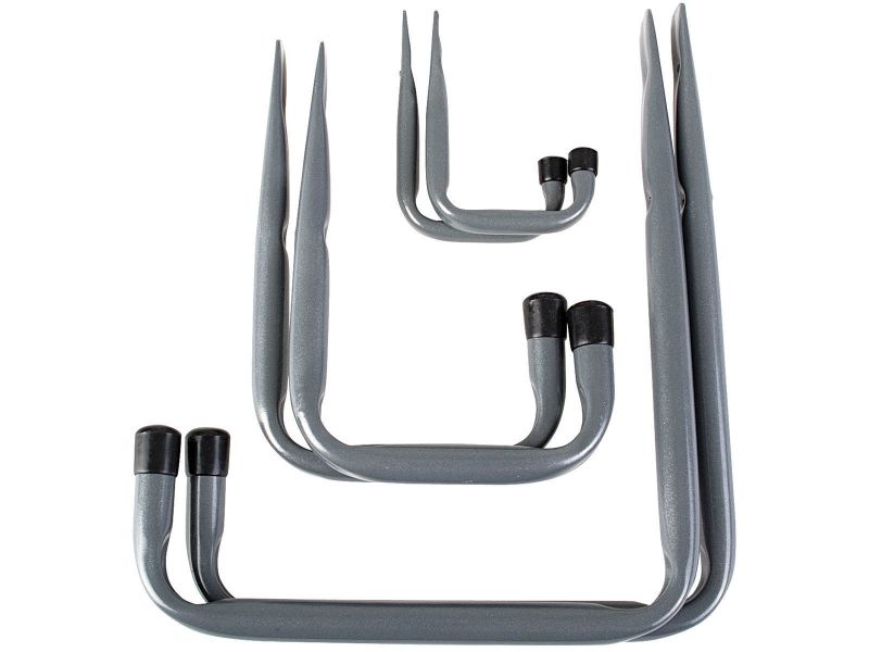 Bilde av Opphengskroker sett stål/grå 6 stk,