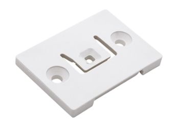 Bilde av Festeplate plast hvit 39x55mm 2 stk,