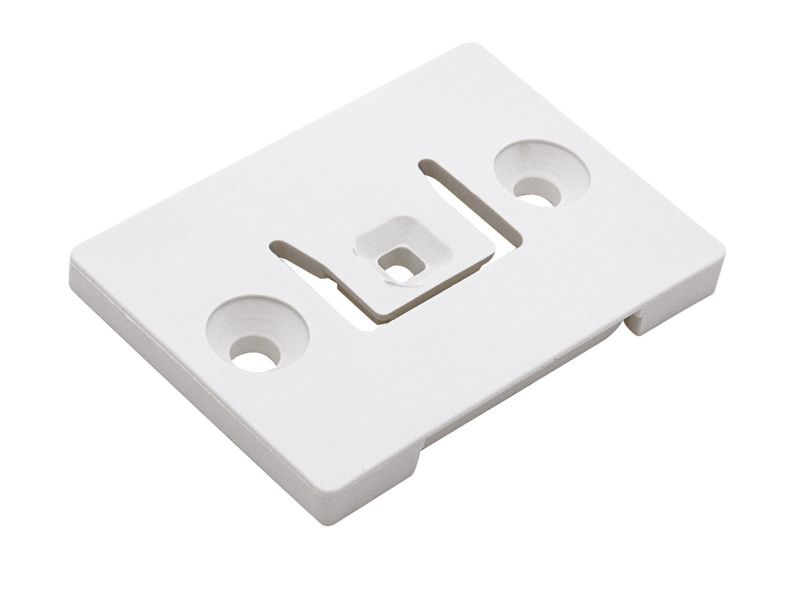 Bilde av Festeplate plast hvit 39x55mm 2 stk,