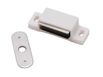 Bilde av Magnetlås hvit 16x46 mm 2 stk,