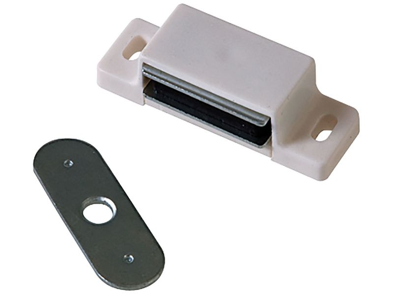 Bilde av Magnetlås hvit 16x46mm 2 stk,