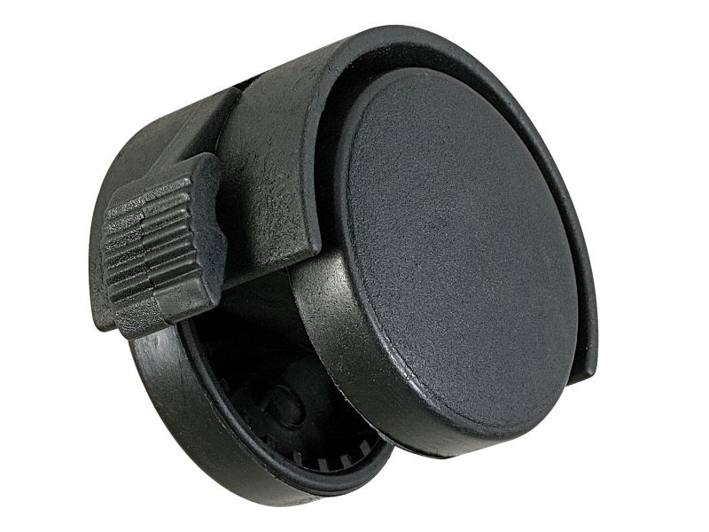 Bilde av Møbeltrinse m/brems plast/svart Ø40mm 2 stk,