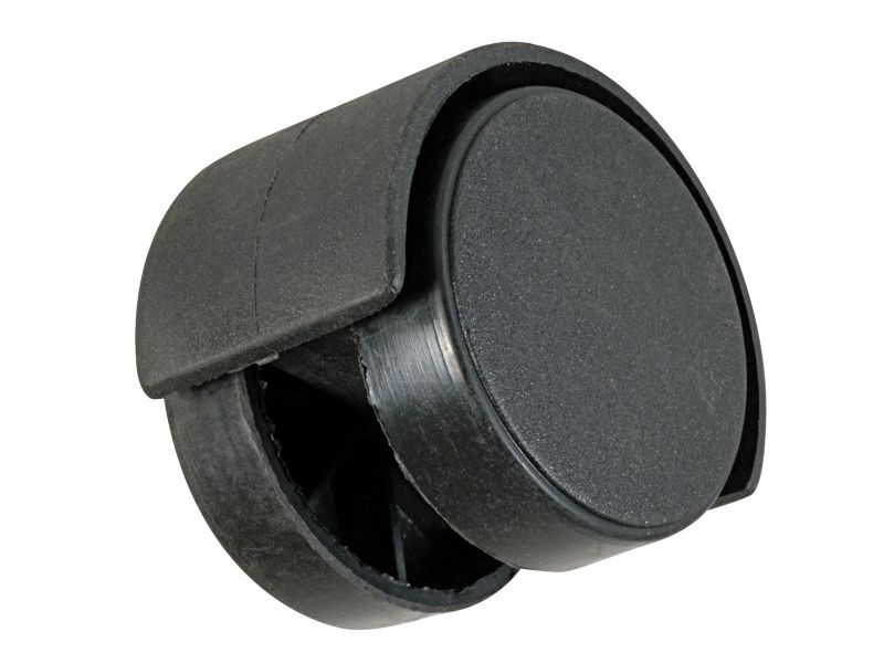 Bilde av Møbeltrinse plast/svart Ø40mm 2 stk,