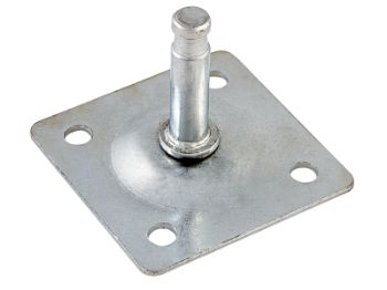 Bilde av Plate f/møbelhjul elforsinket Ø7 38x38mm 4 stk,