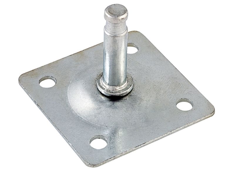 Bilde av Plate f/møbelhjul elforsinket Ø7 38x38mm 4 stk,