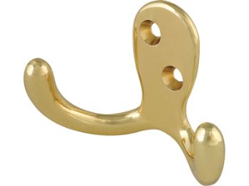 Bilde av Kleskrok dobbel Zamak/messing 73x50mm