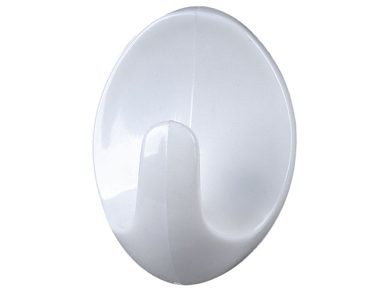 Bilde av Krok plast hvit 57mm 2 stk,