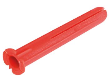 Bilde av Universalplugg plast rød 35mm 10 stk,