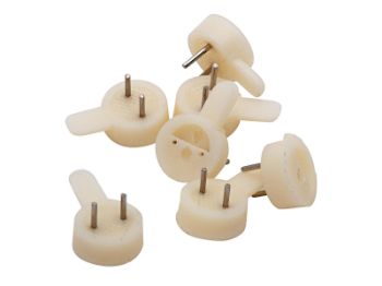 Bilde av Billedkrok plast hvit 15x19mm 25 stk,