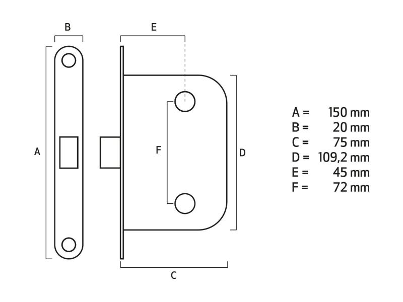 Bilde av Låskasse innerdør 70414 elforsinket