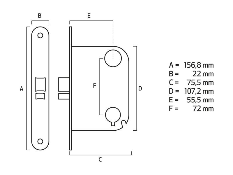 Bilde av Låskasse innerdør 72214 elforsinket