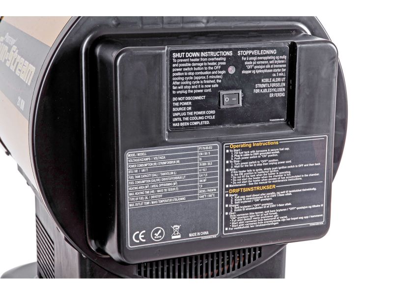 Bilde av * Byggtørker IR diesel PT-70-SS-EU 20,5 kW