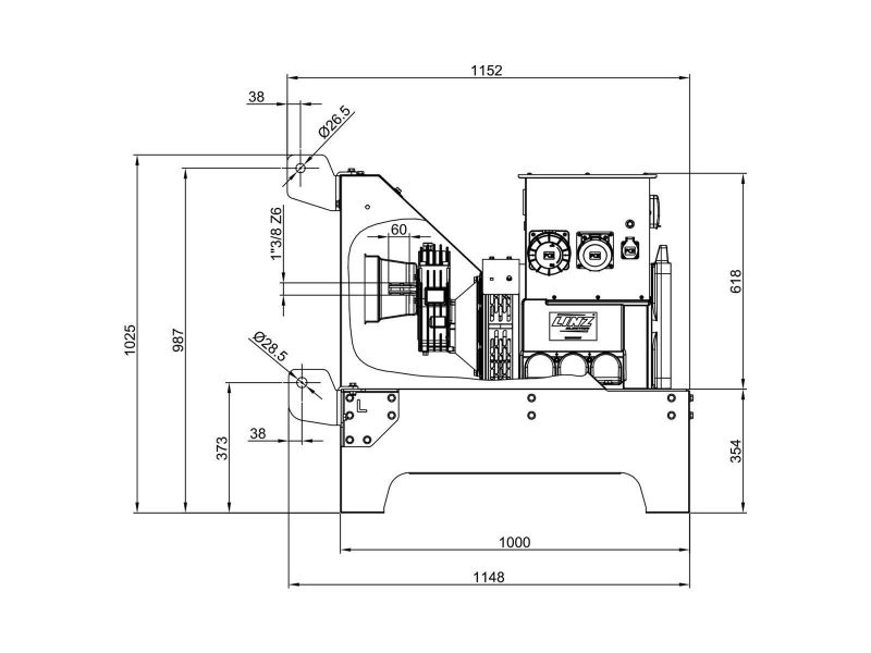 Bilde av Strømaggregat Farmer 42L 230V traktordrevet