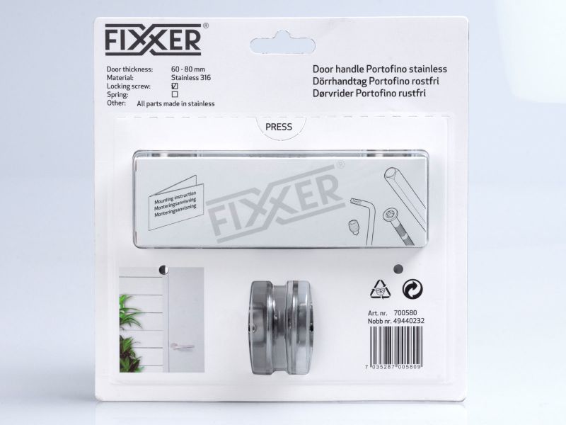 Bilde av Dørvrider Portofino rustfri A4
