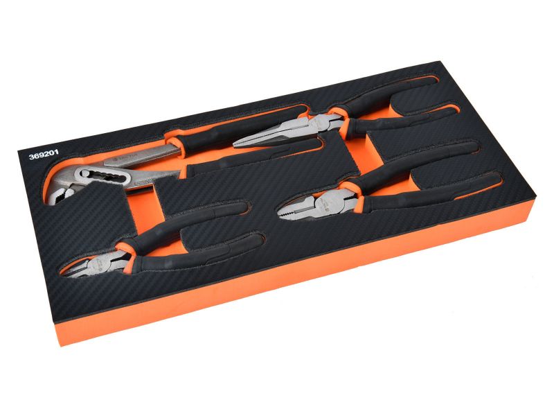 Bilde av Verktøysett f/vogn 4 deler tenger