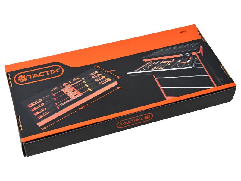 Bilde av Verktøysett f/vogn 10 deler skrutrekkere