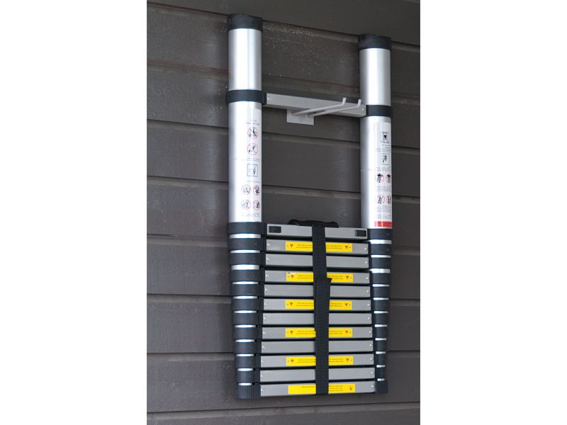 Bilde av Teleskopstige alum 3,8m 13 trinn